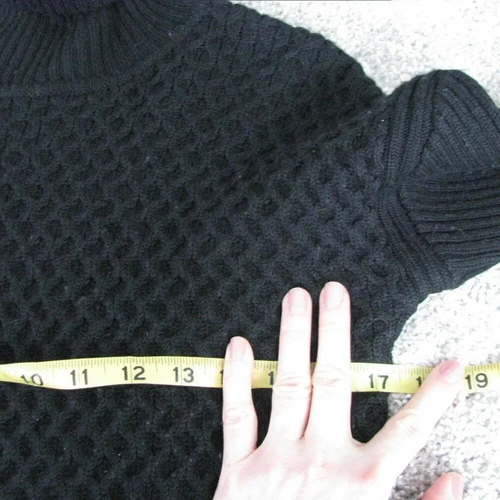 Calvin Klein black wool blend sweater S Minimalist